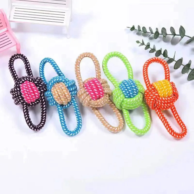 Pet Dog Toys for Large Small Dogs Toy InteractiveCotton Rope Mini Dog Toys Ball for DogsAccessories Toothbrush Chew Puppy Toy