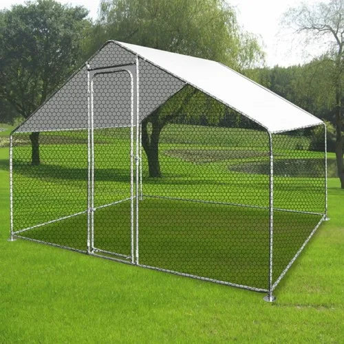 Customized Large Chicken Shed Outdoor Steel Pipe Construction Breeding Shed Duck Shed Simple Large Chicken Cage