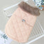 Waterproof Winter Pet Jacket Clothes Super Warm Small Dogs Clothing With Fur Collar Cotton Pet Outfits French Bulldog Coat Vest