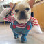 Funny Halloween Dog Costume For Small Medium Dogs Cats Adjustable Puppy Cosplay Party French Bulldog Chihuahua Pet Clothing