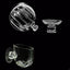 Acrylic Aquarium Feeder Fish Tank Mini Crystal Glass Pot Polka Water Potted Aquatic Planting Cylinder Cup Aquarium Plants Decor