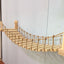 Cat Tree Cat Wall Mounted Climbing Wooden Shelves Posts Ladders with Hammock and Cat House Cat Bridge for Kittens Perch Sleeping