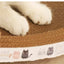 Corrugated Cat Scratcher Cat Scrapers Round Oval Grinding Claw Toys for Cats Wear-Resistant Cat Bed Nest Cat Accessories