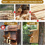 Squirrel Feeders for Outside Wooden Small Pet Window Feeder Nut Bar Feeders Multipurpose Chipmunk Feeder Squirrel Snacker