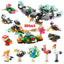 Insect World Animals Scorpion Mantis Ants Spider Birds Marine Animal Building Blocks Toys Desktop Ornaments Bricks Kids Gift