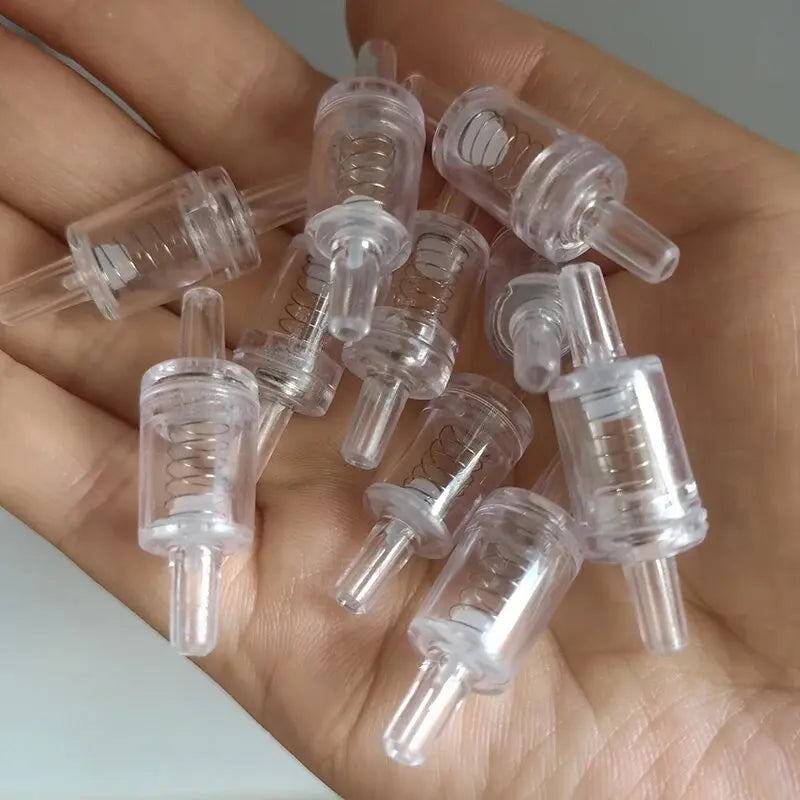 5/10/20pcs Aquarium Air Pump Check Valve 5 X One Way Non-Return Check Valve with Spring  Aquarium Fish Tank Accessories