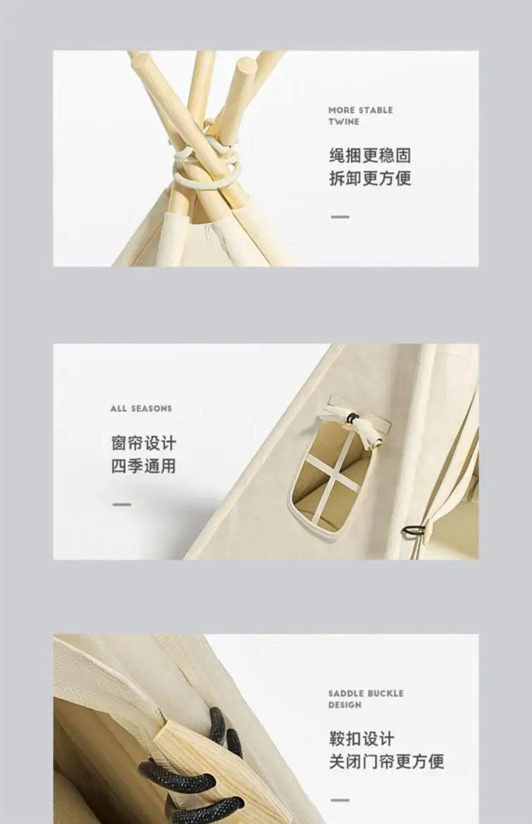 Pet tent four seasons universal cat kennel doghouse summer pet bed removable and washable closed indoor cat house cat house