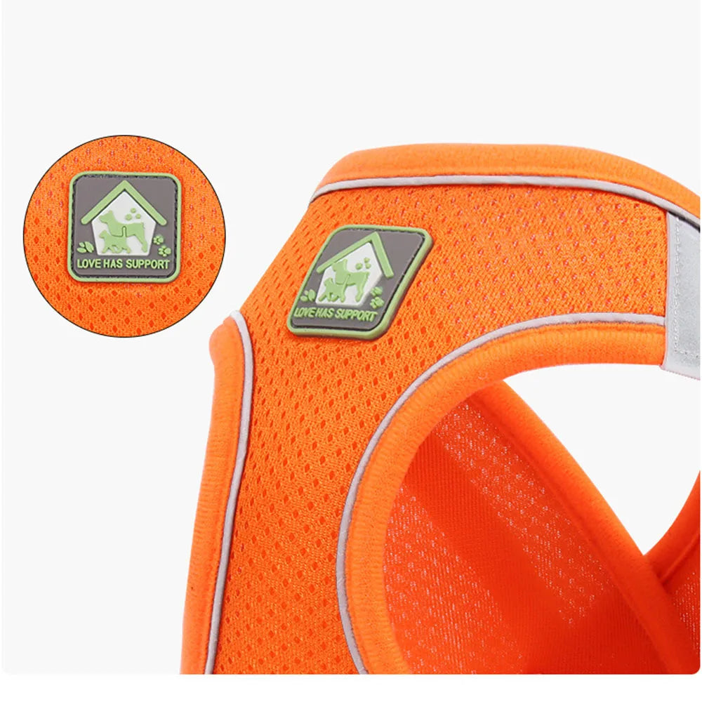 Breathable Cat Harness with Leash Anti-Escape Cat Vest Harness Collar for Kitten Pet Accessories Adjustable Puppy Harness Leads