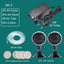 1Set Plastic Aquarium Air Stone With 2W Air Pump Pond Fish Tank Pump Aerator Aeration Hydroponic Oxygen Air Stone with Tube