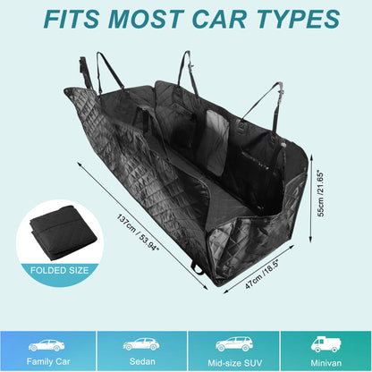 UXCELL Dog Car Seat Cover for Back Seat Cationic Fabric Dog Beds Mats Waterproof Hammock Nonslip Washable Pets Beds Mats
