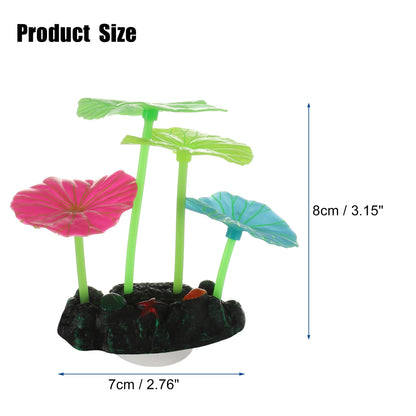 UXCELL Plastic Luminous Plants Glowing Artificial Simulation Coral Aquarium Decoration Underwater Ornament Fish Tank Accessories