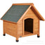 Wooden pet kennel dog real wood house outdoor solid wood carbonization four-season universal house kennel pet house can be deter