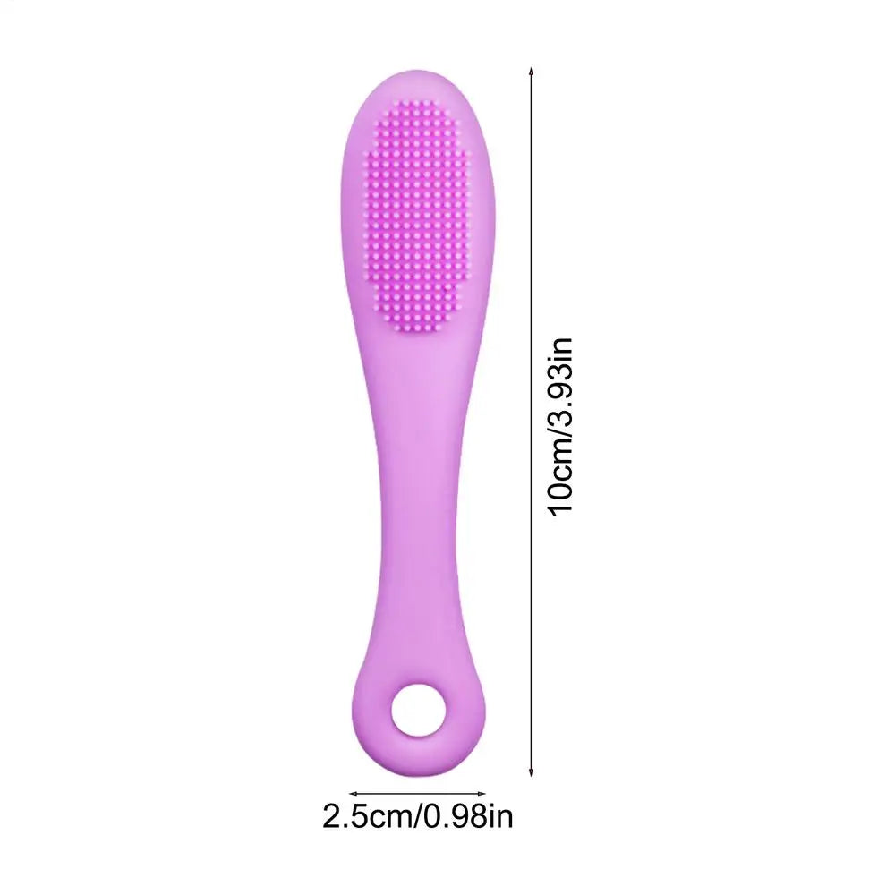 Cat Chin Brush Soft Chin Scrubber Soft Silicone Grooming Chin Scrubber Non-Slip Multifunctional Finger Pet Supplies