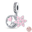 Fit Pandora 925 Original Bracelet 925 Silver Plate Flower Bird Series Charms Beads For Women Fashion DIY Jewelry Gifts Making