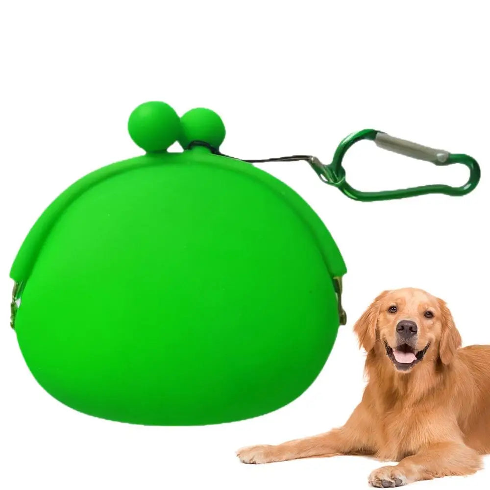 Silicone Dog Treat Pouch Dog Treat Training Pouch Dog Treat Carrier Holder Puppy Treat Snack Bag For Outdoor Walking Supply