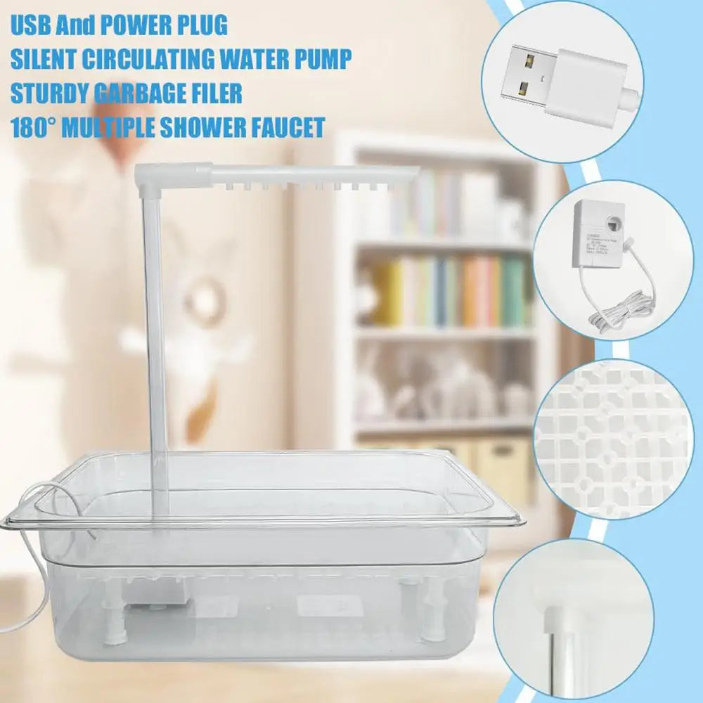 Bird Shower Box Automatic Shower Tub Multipurpose Bird Bathtub Parrot Bath Box For Pet Brids Parakeet Cleaning Supplies