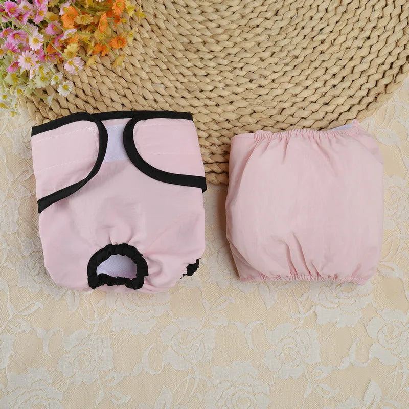 Reusable Sanitary Panties Washable Small Dog Pet Diapers Female Dogs Large Physiological Shorts Male Cats Pet Menstruation Pants