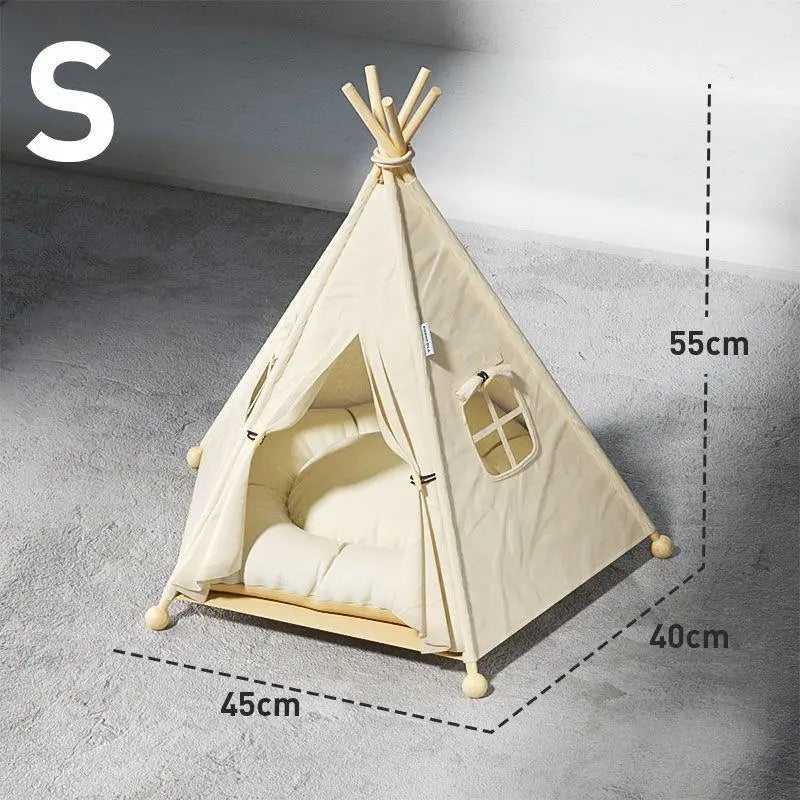Pet tent four seasons universal cat kennel doghouse summer pet bed removable and washable closed indoor cat house cat house