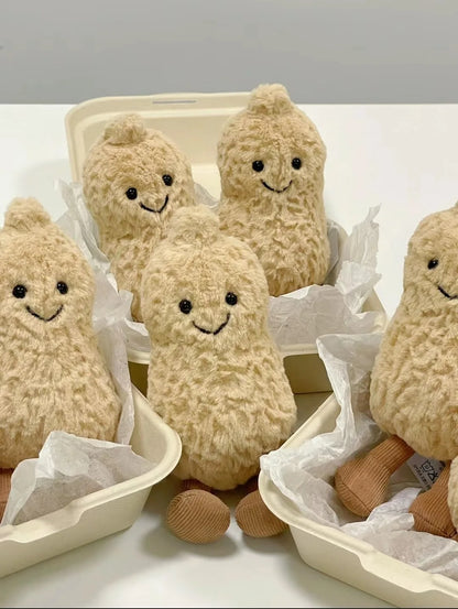15cm Small Peanut Doll Living Room Decoration Pendant Household Items Cute Cat Toy Plush Toy Girl Gift