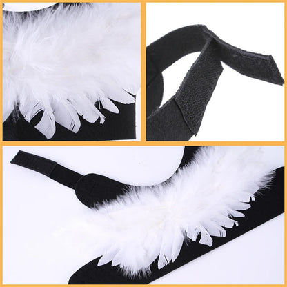 Angel Wings Pet Dogs Accessories Festival Halloween Puppy Costume Clothes Black White Cosplay Jacket Luxury Designer Pet Items