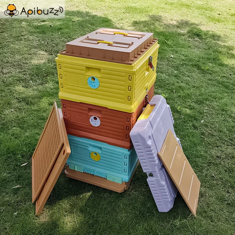 Langstroth 3-Layer 10-Frame Thermo Plastic Bee Hives for Sale - Bee Hive Box - Beekeeping Equipment Wholesale - Beehive Supplies