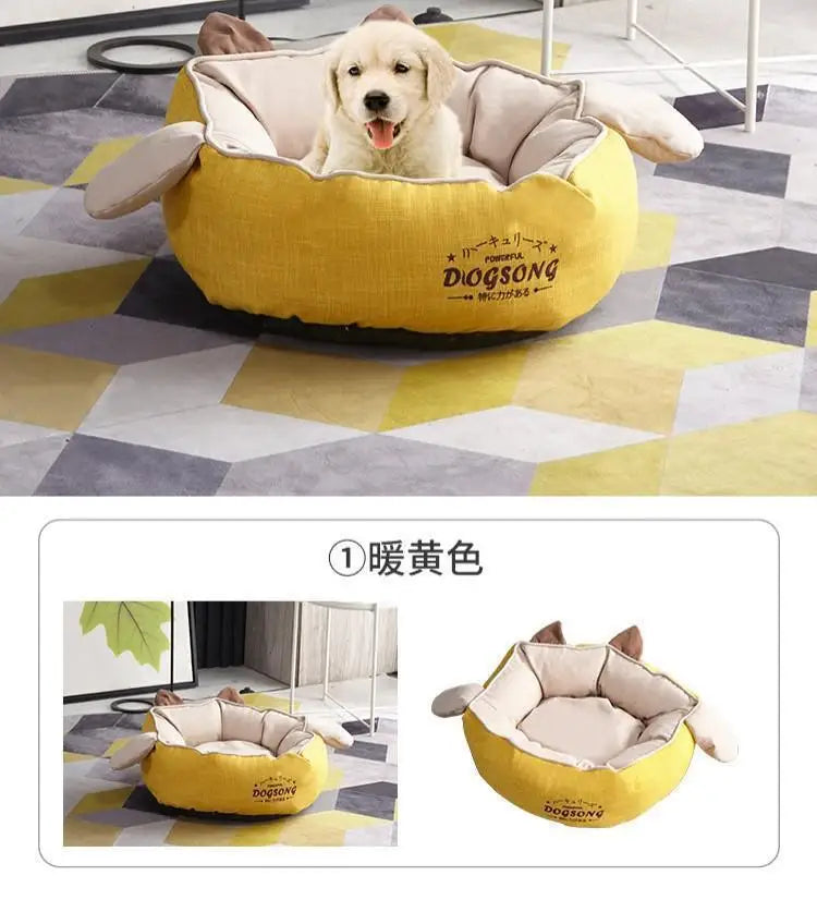 nk0 rabbit ear kennel keeps warm in winter removable and washable teddy cat litter pet dog supplies thermal supplies pet litter