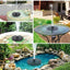 Solar Bird Bath Fountain Pump, Upgrade Solar Fountain , Free Standing Floating Solar Powered Water Fountain Pump for Bird Bath,