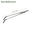 UXCELL 27cm Aquarium Feeding Tweezers Stainless Steel Aqaurium Clip Tools Reptile Feeding Tongs Pet Forceps Rubber Non-slip