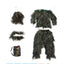 5Pcs Adult Ghillie Suit Hunter Camouflage Clothing gillie suit Hunting Suit Birding Clothes