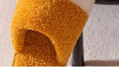 Winter Plush Slippers For Women Warm Cute Cat Paw Designer House Fur Slippers Indoor Bedroom Lovers Indoor Fluffy Shoes