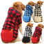 Winter Warm Pet Dog Clothes Plaid Printing Big Dog Coat Outfit for Large Dogs Labrador Hoodies Sweater Gold Retriever Clothing