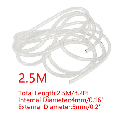 UXCELL Aquarium Silicone Tube Hose Connector ID 4mm Flexible Pipe Water Hose Connector Pump Parts Tools Fish Tank Accessories