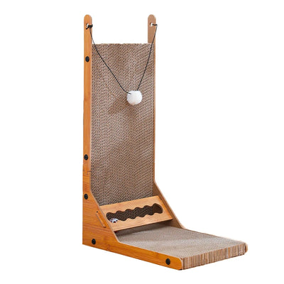 Detachable Wooden Scratching Post For Cats