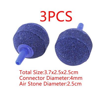 UXCELL Air Pump Sand Stone Set Aquarium Oxygen Parts Air Stone Bubble Fish Tank Aerator Ball Shaped Mineral Bubble Accessories