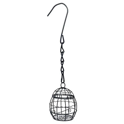 Hanging Bird Feeder Metal Hanging Bird Cage Bird Feeder Squirrel Proof Wild Bird Feeders For Outside Garden Patio Lawn Window