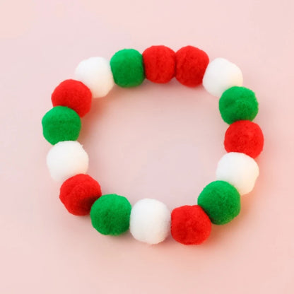 Christmas Necklace for Pet Dogs Sequins Bow Knot Candy Green Fluffy Chihuahua Small Puppy Collars Designer Fancy Cat Accessories