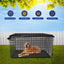 Kennel Covers Outdoor Dog Kennel Cover For Metal Dog Crates Kennel Covers Mesh Window With Flap Can Adjust Visibility And