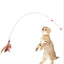 Pets Cat Feather Toys Plastic Kitten Interactive Stick Funny Cat Fishing Rod Game Wand Feather Stick Toy Pet Supplies Hot Sale