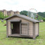 Outdoor dog house  large dog medium courtyard solid wood outdoor  sun protection rain protection villa Tongshen