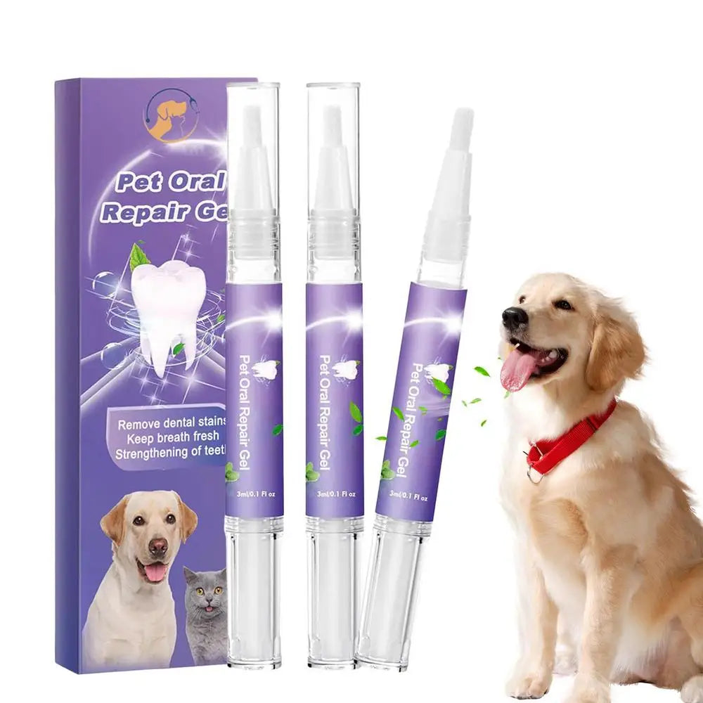Pet Oral Gel Pet Oral Repair Gel Cleaning Dog Cat Teeth Natural Teeth Cleaning Tools Dental Stain Cleaning Pen Care Cleaner