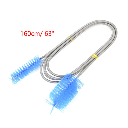 UXCELL 1PC Aquarium Tube Cleaning Brush Pipe Clean Tools Drinking Glass Straw Double Ends Brushes Cleaner Fish Tank Washing Set