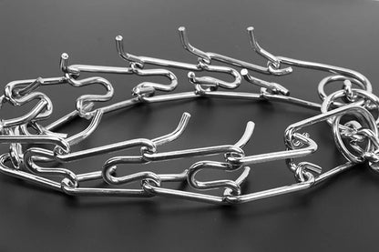 Quick Release Prong Dog Collar Chrome Plated Adjustable Metal No Pull Dog Training Collar Safe No Choke Pinch Collar for Dogs