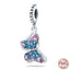 Fit Pandora 925 Original Bracelet 925 Silver Plate Flower Bird Series Charms Beads For Women Fashion DIY Jewelry Gifts Making