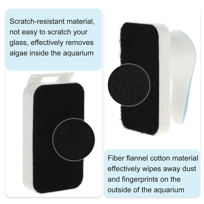 UXCELL 1 Set Aquarium Magnet Fish Tank Glass Cleaner Floating Algae Magnetic Cleaner Brush for Fish Tank Cleaning Tools
