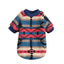 Autumn and Winter Cat and Dog Clothes Cute Striped Plush Polyester Sweatshirt Pet Clothes Durable Stain-resistant Pet Sweats