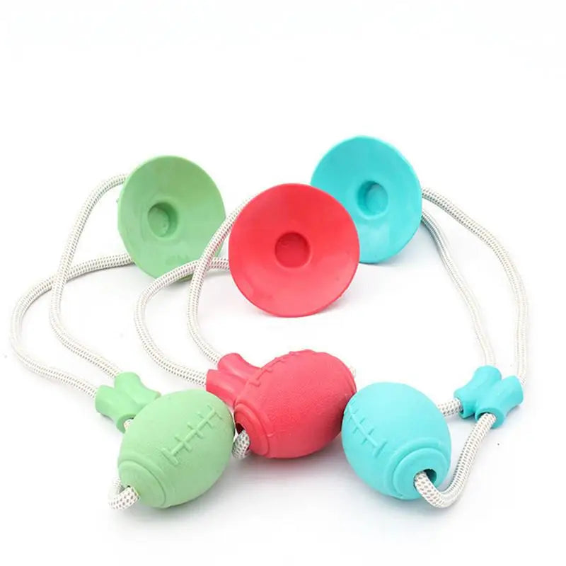 Dogs Suction Tug Toy Pet Tug Toys Puppy Chewing Teething Chew Toy Pet Training Anti Biting Rope Toys Dog Boredom Games
