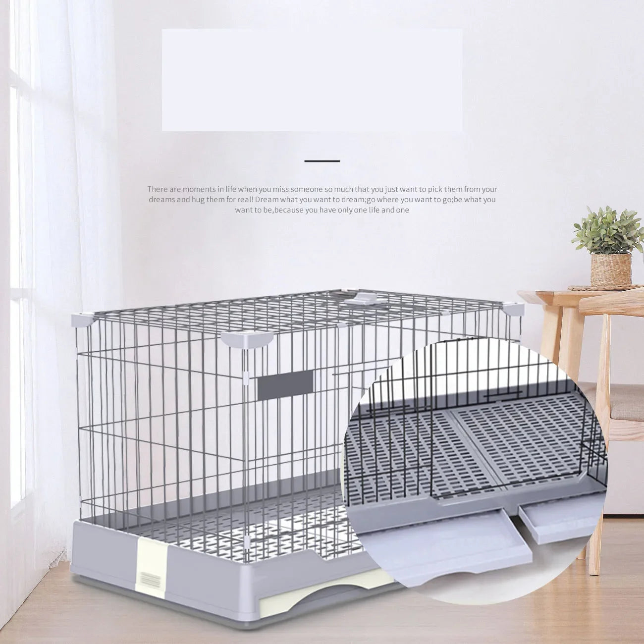 Double Drawer Rabbit Cage Pets Animal Cages Hamster Cages With Wheels