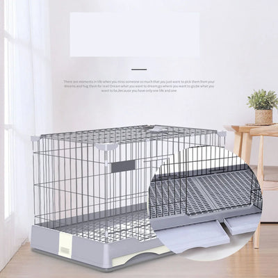Double Drawer Rabbit Cage Pets Animal Cages Hamster Cages With Wheels