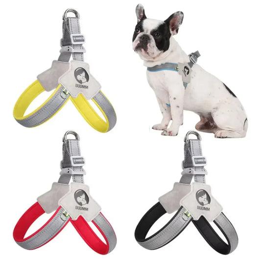 Breathable Y Shape Dog Harness Adjustable Step In Pet Harness Vest for Puppy Small Large Dog Chest Harness Reflective Dog Collar