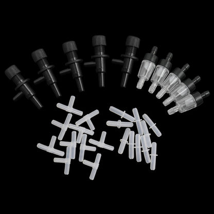 UXCELL Aquarium Air Bubble Stone Aerator Check Valve Fish Tank Pump Hydroponic Oxygen Plate Air Pump Accessories Tools Parts Set